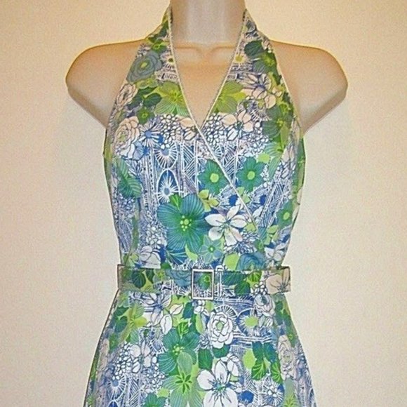 Vintage Beautiful Belted Elegant Classy Classic Preppy Fun Summer Dress Sz 4